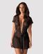 (SALE) Пеньюар Obsessive Alluria peignoir & thong S/M