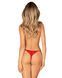 Трусики з доступом Obsessive Ingridia crotchless thong M/L, червоні