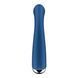 Вибратор с ротацией Satisfyer Spinning G-Spot 1 Blue, плоская площадка для стимуляции точки G
