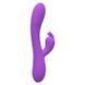 Вібратор-кролик Wooomy Gili-Gili Vibrator with Heat Purple, відросток з вушками, підігрів до 40&deg;С