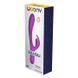 Вібратор-кролик Wooomy Gili-Gili Vibrator with Heat Purple, відросток з вушками, підігрів до 40&deg;С