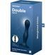 Дилдо Satisfyer Double Ball-R Dark Blue, унисекс, подвижные шарики внутри, на присоске