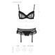 Сексуальный комплект с поясом для чулок Passion LOVELIA SET L/XL, black
