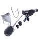 Набор для доминирования LOCKINK SEVANDA Objectification Bathroom Set, маска и 4 насадки