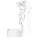 Бодистокинг Passion BS005 white, укороченный комбинезон