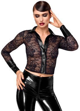 Блуза Noir Handmade F377 Noirelle Lace Button-up Shirt XS