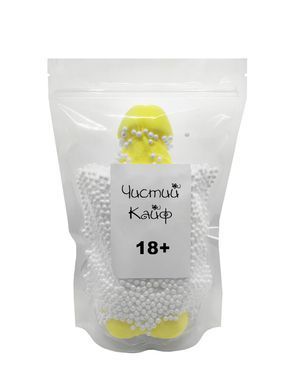 Крафтовое мыло-член с присоской Чистий Кайф Yellow size XL, натуральное
