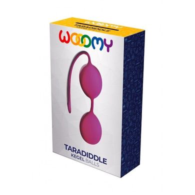 Вагинальные шарики Wooomy Taradiddle Kegel Ball, диаметр 3,5 см, масса 54 г, Розовый