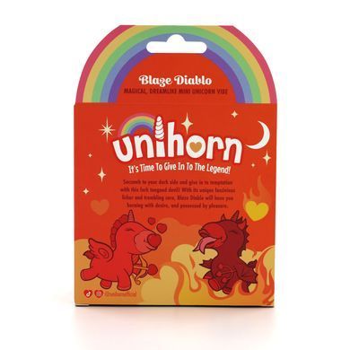 Вібратор-єдиноріжка Unihorn &ndash; Blaze Diablo, пестливий роздвоєний язичок
