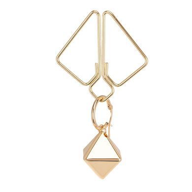 Зажимы для сосков с тяжелой подвеской LOCKINK Nipple Clamps&nbsp;with Heavy Pendant - Golden