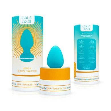 Анальная вибропробка Cala Azul &ndash; Blanca Vibrating anal plug, 10 режимов