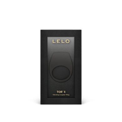 Эрекционное кольцо с вибрацией LELO Tor 3 Black, управление со смартфона