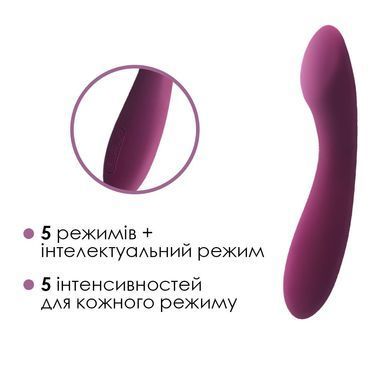 Вібратор для точки G з інтелектуальним режимом Svakom Amy 2 Violet