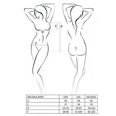 Боди Passion MELANIA BODY S/M, black