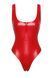 Боди Noir Handmade F352 Red powerwetlook body - XXL