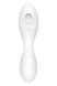 Вакуумний смарт-стимулятор із вібрацією Satisfyer Curvy Trinity 5 (White), керування зі смартфона