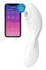 Вакуумний смарт-стимулятор із вібрацією Satisfyer Curvy Trinity 5 (White), керування зі смартфона