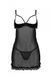 Еротичний пеньюар Passion MARINA CHEMISE, S/M, black