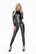 Комбинезон с мокрым эффектом Noir Handmade F293 Powerwetlook catsuit with front zipper, M