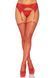 Пояс для чулок со стразами Leg Avenue Rhinestone Garterbelt Red One Size
