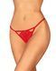 Трусики с доступом Obsessive Ingridia crotchless thong XL/2XL, красные