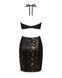 Платье под змеиную кожу Obsessive Vivianty dress M/L, черное