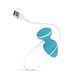 Анальная вибропробка Cala Azul &ndash; Blanca Vibrating anal plug, 10 режимов
