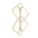Зажимы для сосков с тяжелой подвеской LOCKINK Nipple Clamps&nbsp;with Heavy Pendant - Golden