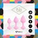 Набор силиконовых анальных пробок FeelzToys - Bibi Butt Plug Set 3 pcs Pink