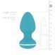Анальная вибропробка Cala Azul &ndash; Blanca Vibrating anal plug, 10 режимов