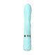 Роскошный кролик с ротацией и вибрацией Pillow Talk Lively, Teal, кристалл Сваровски, тройной отрост