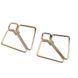 Зажимы для сосков с тяжелой подвеской LOCKINK Nipple Clamps&nbsp;with Heavy Pendant - Golden