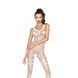 Бодістокінг Passion BS045 white, комбінезон, імітація панчох і боді
