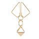 Зажимы для сосков с тяжелой подвеской LOCKINK Nipple Clamps&nbsp;with Heavy Pendant - Golden