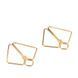 Зажимы для сосков с тяжелой подвеской LOCKINK Nipple Clamps&nbsp;with Heavy Pendant - Golden