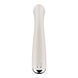 Вібратор з ротацією Satisfyer Spinning G-Spot 1 Beige, плоский майданчик для стимуляції точки G