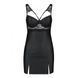 Бебі-дол з еко-шкіри та мережива Passion LOONA CHEMISE S/M, black