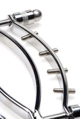 Зажим для вагины Master Series: Spread 'Em Poker Vagina Clamp with Adjustable Pressure Screws, шипы