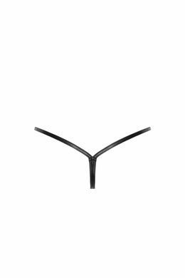 Трусики-стринги Noir Handmade P012 Wild, L, под латекс, крокодиловый принт, застежки по бокам