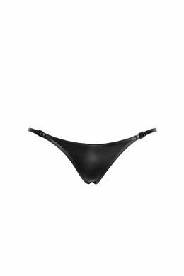 Трусики-стринги Noir Handmade P012 Wild, L, под латекс, крокодиловый принт, застежки по бокам