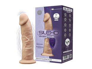 Фалоімітатор з вібрацією SilexD Henry Vibro Flesh (MODEL 2 size 7in) + LRS, діаметр 4,4 см