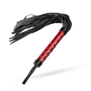 Батіг-флогер Whipped - Beat It Flogger - Red, екошкіра, Красный/черный
