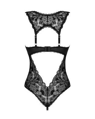 (SALE) Мереживне боді Obsessive Donna Dream crotchless teddy M/L Black, відкритий доступ