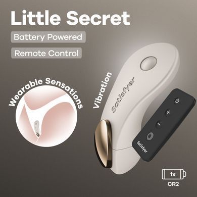 Вибратор в трусики Satisfyer Little Secret Battery Series с пультом ДУ