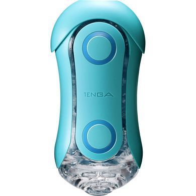 Мастурбатор Tenga Flip Orb &mdash; Ocean Blue, з можливістю зміни тиску та стимулювальними кульками всередині