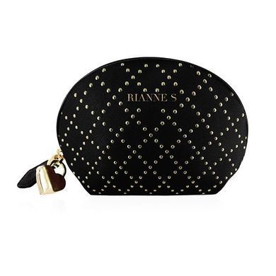 Вибропуля RIANNE S &ndash; Classique Vibe мини-вибратор на 7 режимов, чехол-косметичка Stud Black