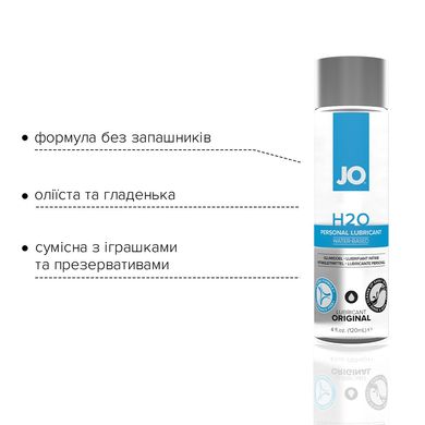 Смазка на водной основе System JO H2O ORIGINAL (120 мл) маслянистая и гладкая, растительный глицерин