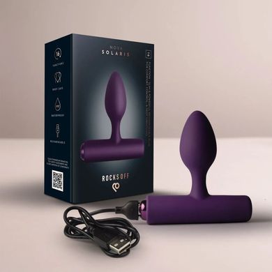 Анальная вибропробка Rocks Off NOVA Solaris Purple