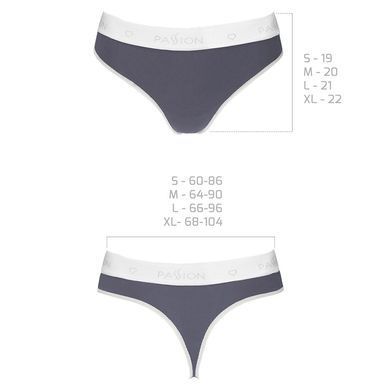 Спортивные трусики-стринги Passion PS007 PANTIES L, dark grey
