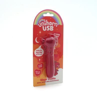 Вібратор-єдиноріжка Unihorn USB Bullet &ndash; Blaze Diablo віброкуля, USB-зарядка, 10 режимів